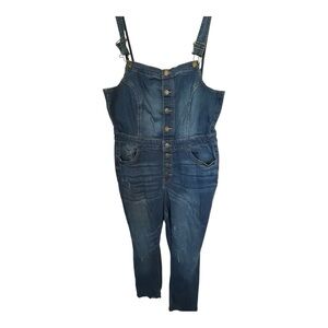 Wax Jean Blue Denim Overalls Classic Style